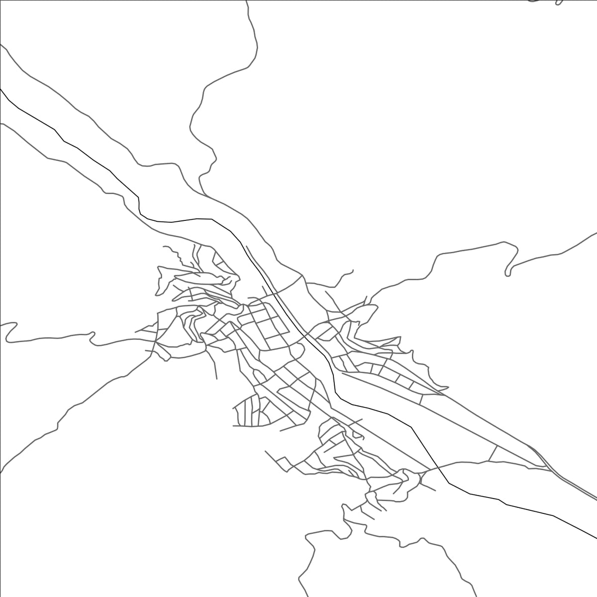ROAD MAP OF BAYAT, TÜRKIYE BY MAPBAKES