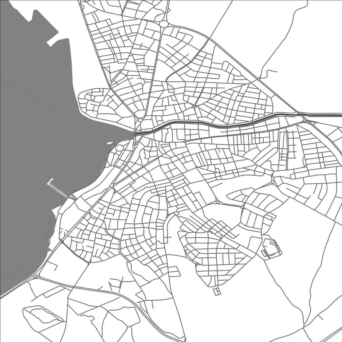 ROAD MAP OF BEYSEHIR, TÜRKIYE BY MAPBAKES
