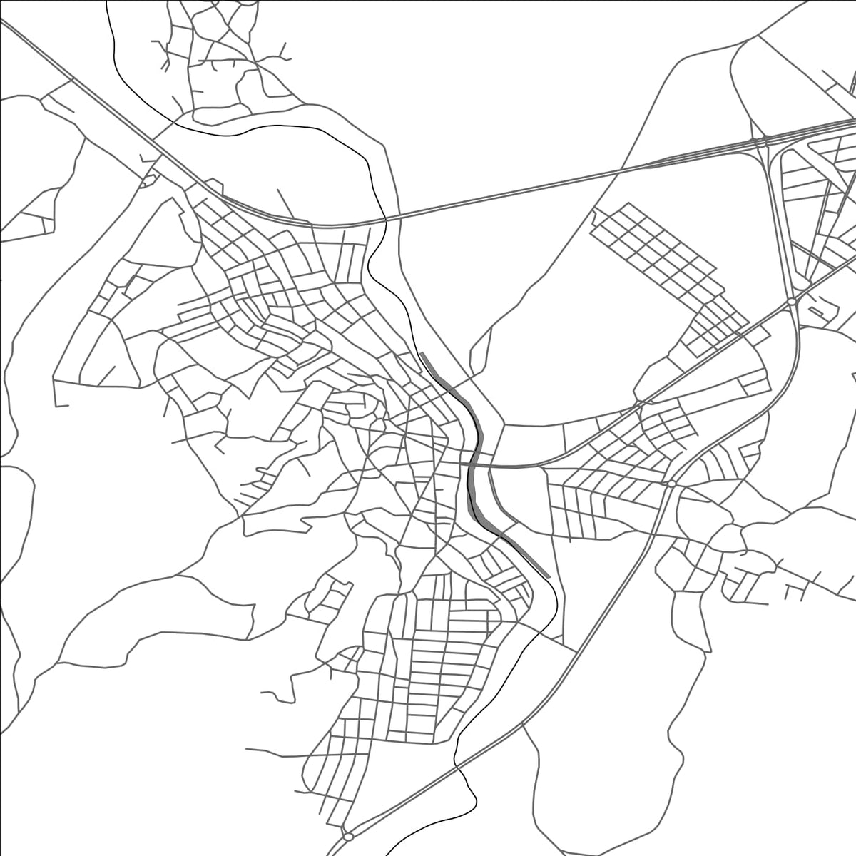 ROAD MAP OF BIGA, TÜRKIYE BY MAPBAKES