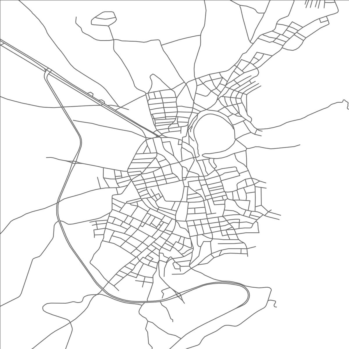 ROAD MAP OF BIGADIC, TÜRKIYE BY MAPBAKES