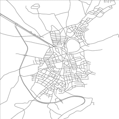ROAD MAP OF BIGADIC, TÜRKIYE BY MAPBAKES