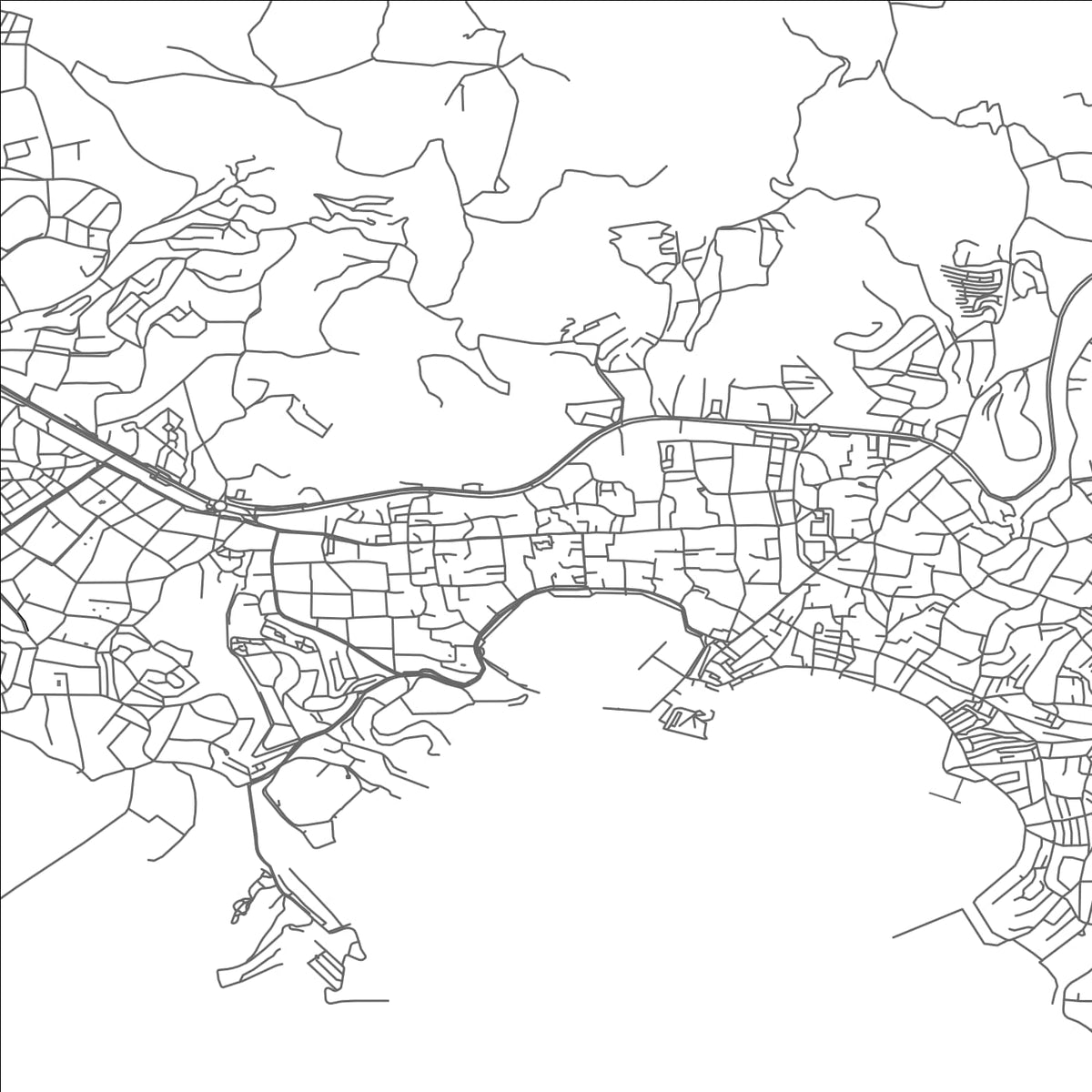 ROAD MAP OF BODRUM, TÜRKIYE BY MAPBAKES