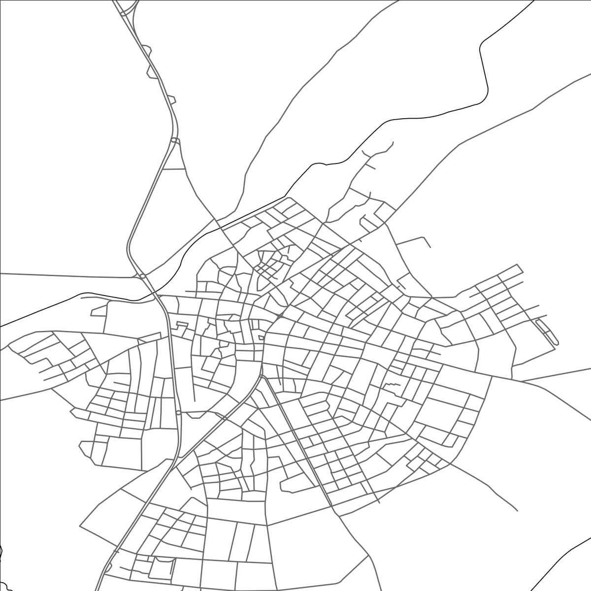 ROAD MAP OF BOGAZLIYAN, TÜRKIYE BY MAPBAKES