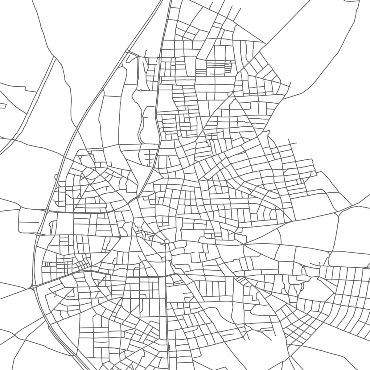ROAD MAP OF BOLVADIN, TÜRKIYE BY MAPBAKES