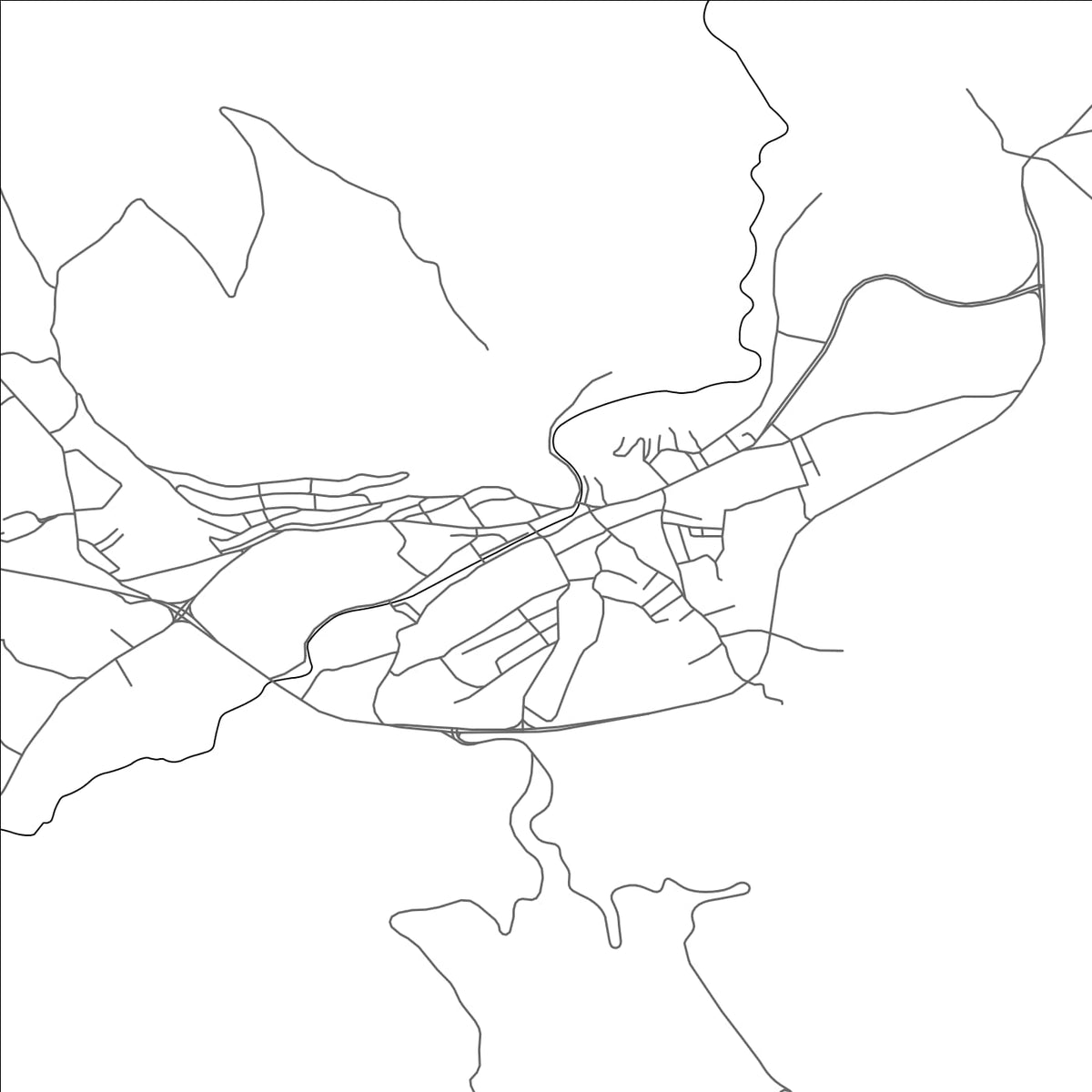 ROAD MAP OF BOZKIR, TÜRKIYE BY MAPBAKES