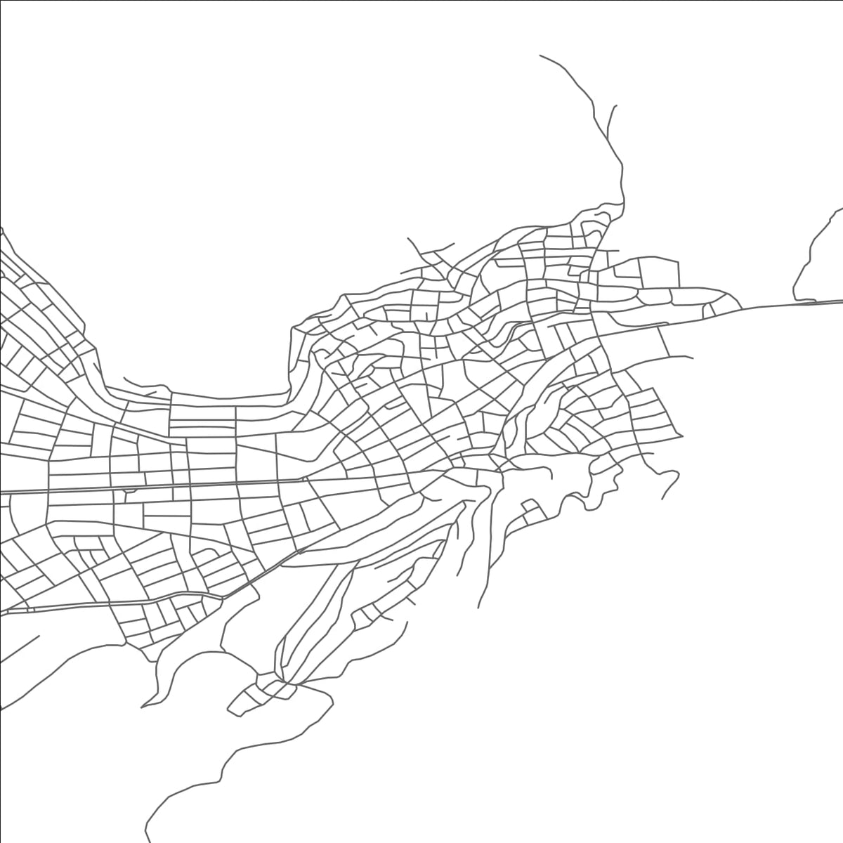 ROAD MAP OF BUCAK, TÜRKIYE BY MAPBAKES