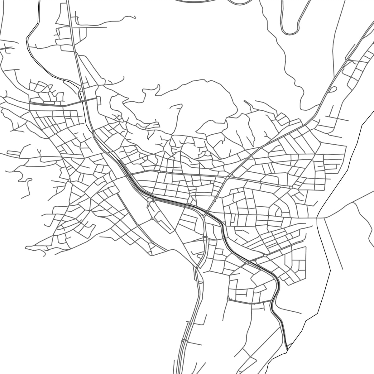 ROAD MAP OF CANKIRI, TÜRKIYE BY MAPBAKES