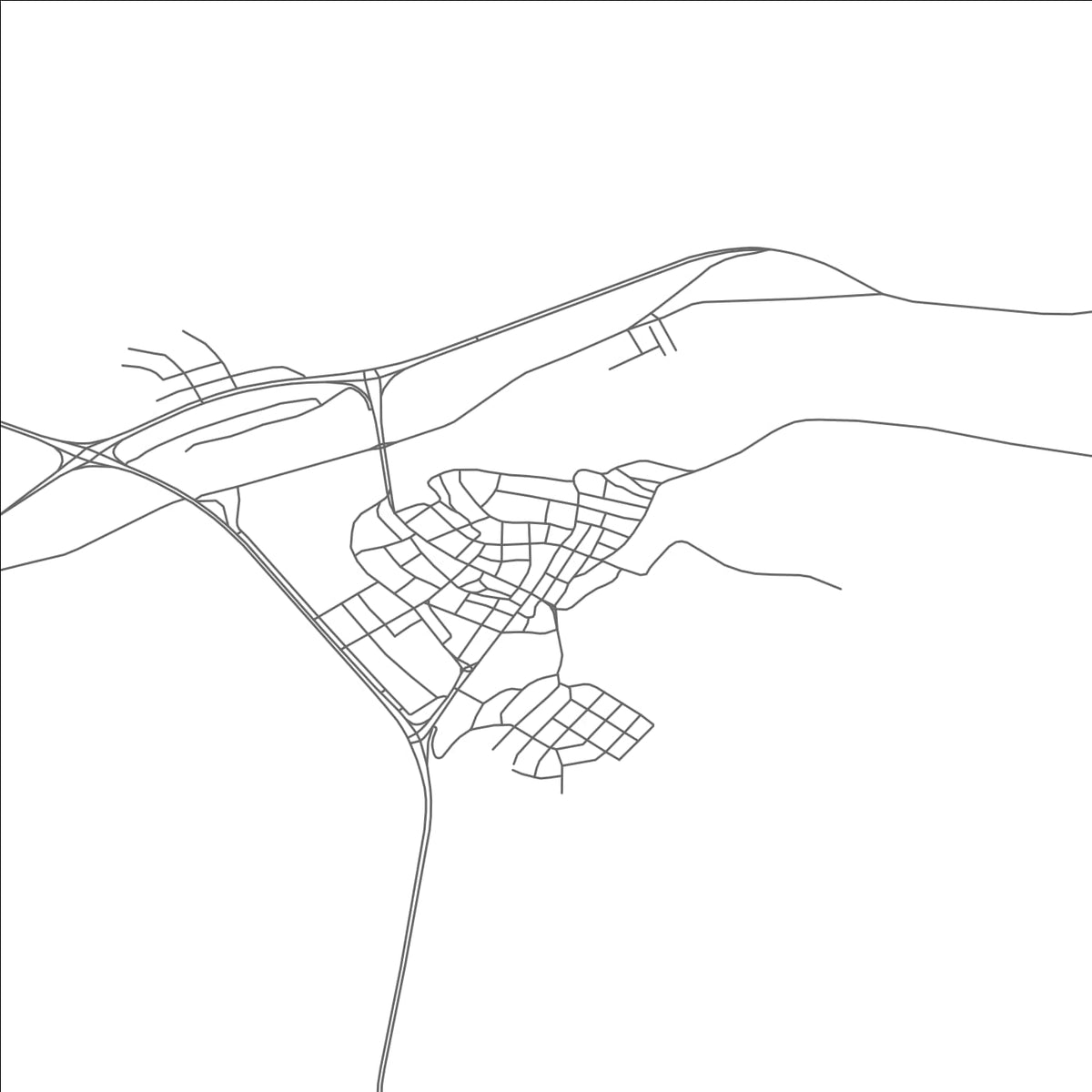 ROAD MAP OF CAVDIR, TÜRKIYE BY MAPBAKES