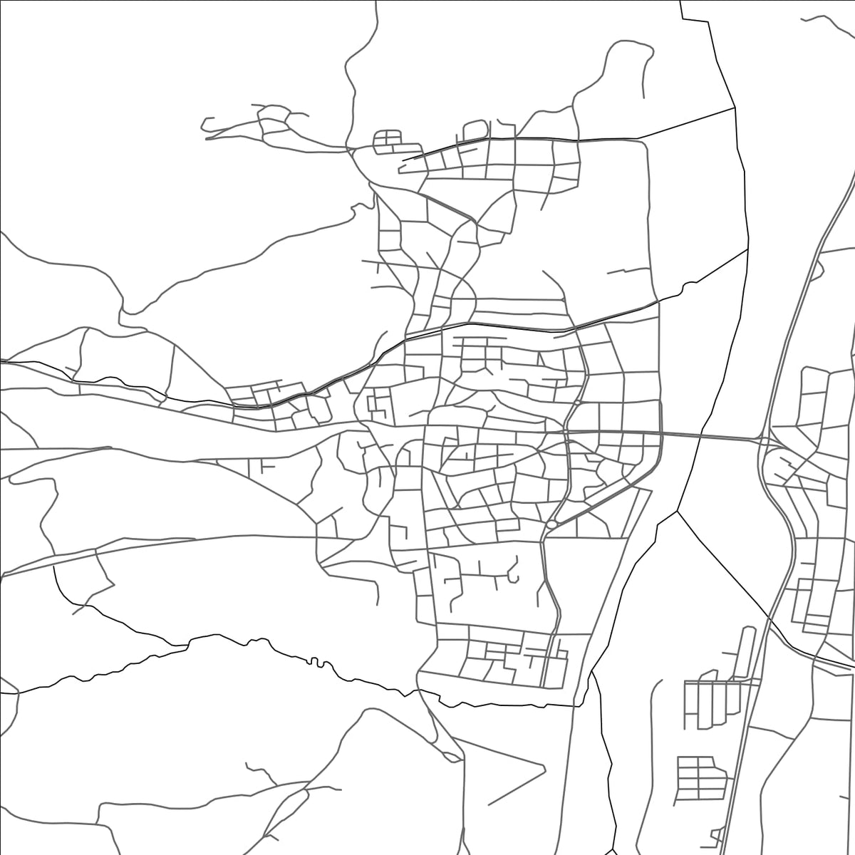 ROAD MAP OF CAYCUMA, TÜRKIYE BY MAPBAKES