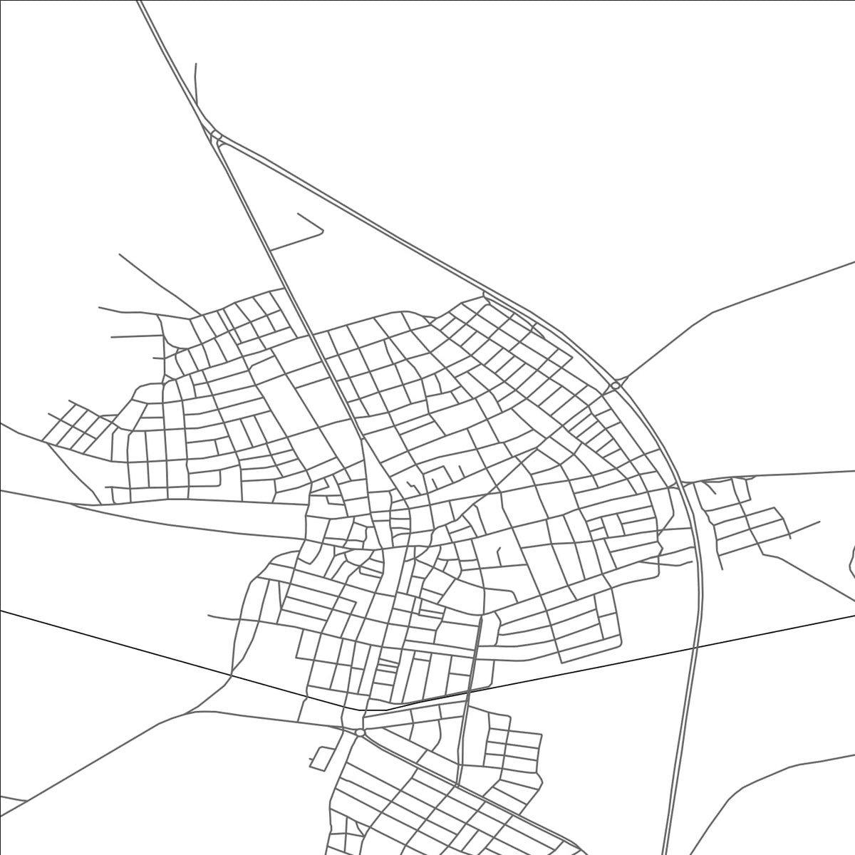 ROAD MAP OF CIFTELER, TÜRKIYE BY MAPBAKES