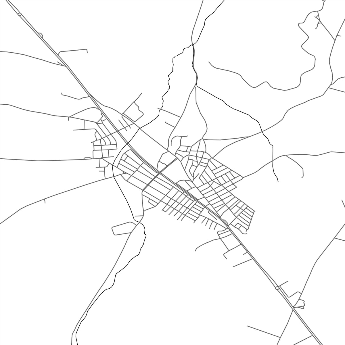 ROAD MAP OF CINAR, TÜRKIYE BY MAPBAKES