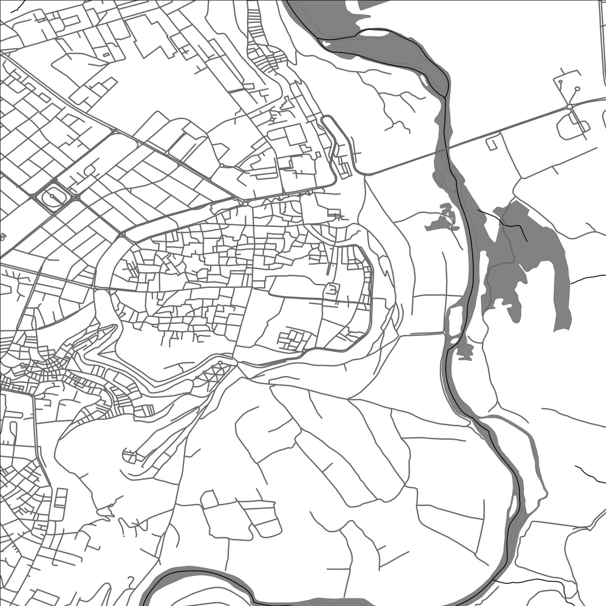 ROAD MAP OF DIYARBAKIR, TÜRKIYE BY MAPBAKES