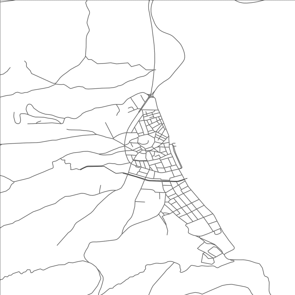 ROAD MAP OF ECEABAT, TÜRKIYE BY MAPBAKES