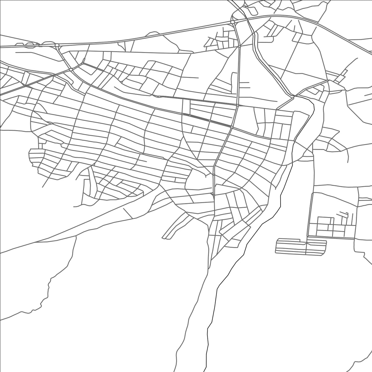 ROAD MAP OF ERBAA, TÜRKIYE BY MAPBAKES