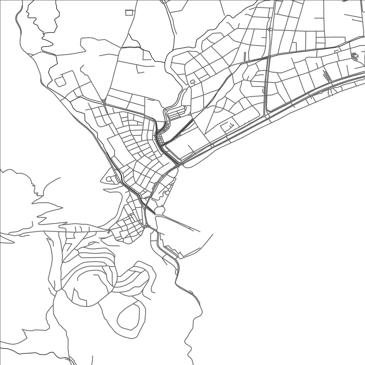 ROAD MAP OF FINIKE, TÜRKIYE BY MAPBAKES