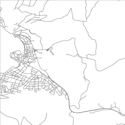 ROAD MAP OF FOCA, TÜRKIYE BY MAPBAKES