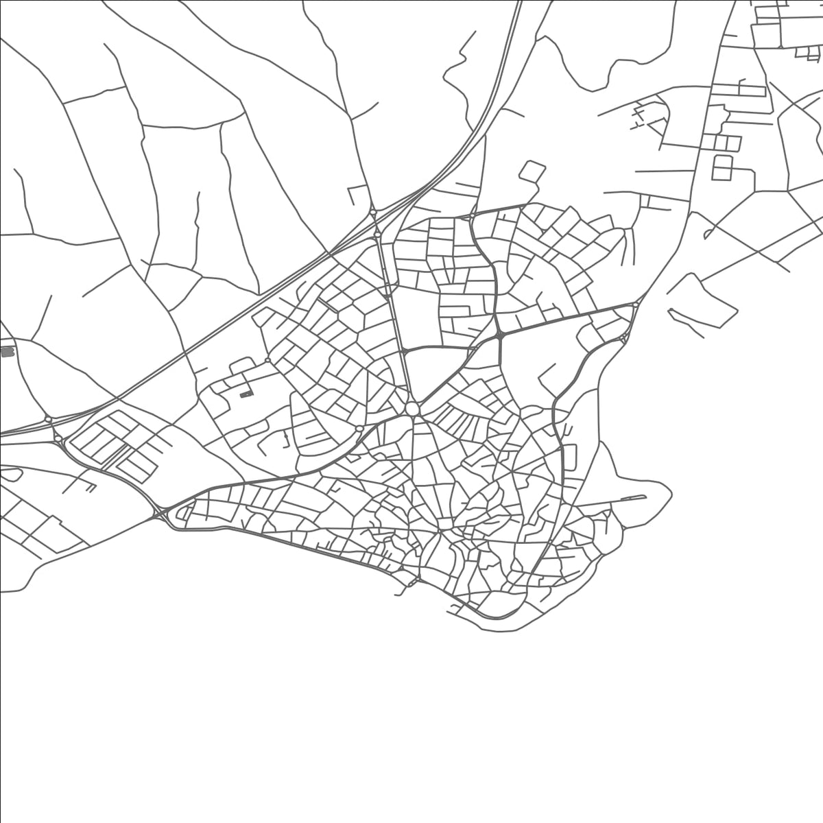 ROAD MAP OF GALLIPOLI, TÜRKIYE BY MAPBAKES
