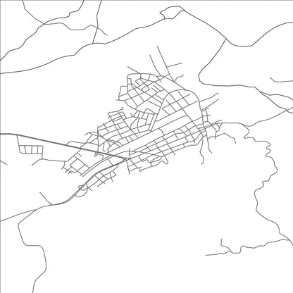 ROAD MAP OF GENC, TÜRKIYE BY MAPBAKES