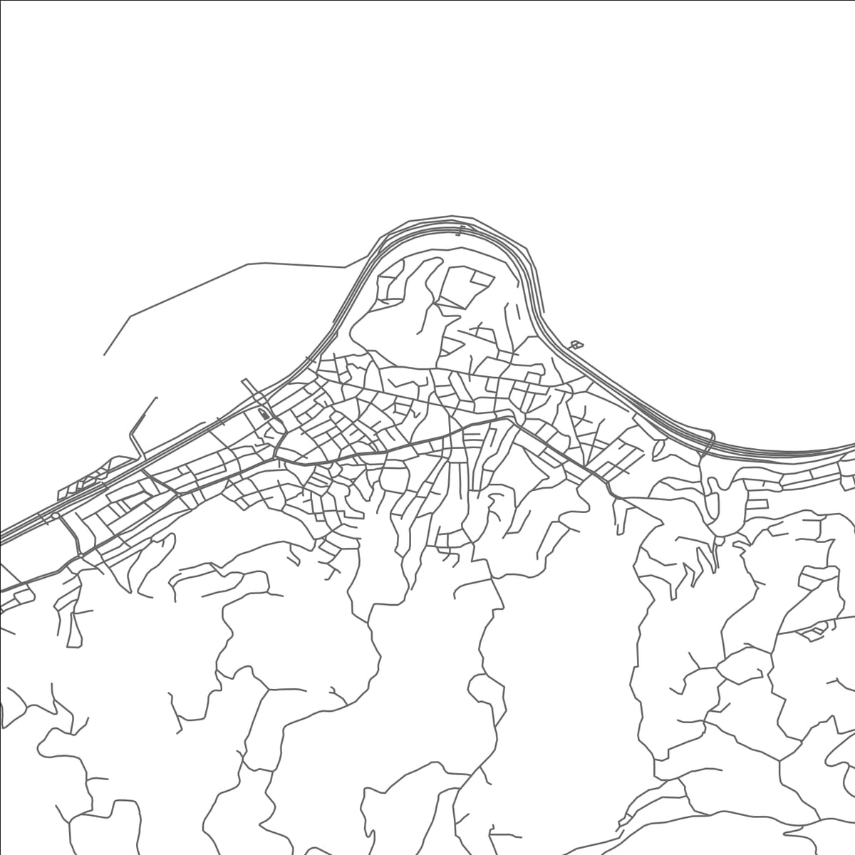 ROAD MAP OF GIRESUN, TÜRKIYE BY MAPBAKES