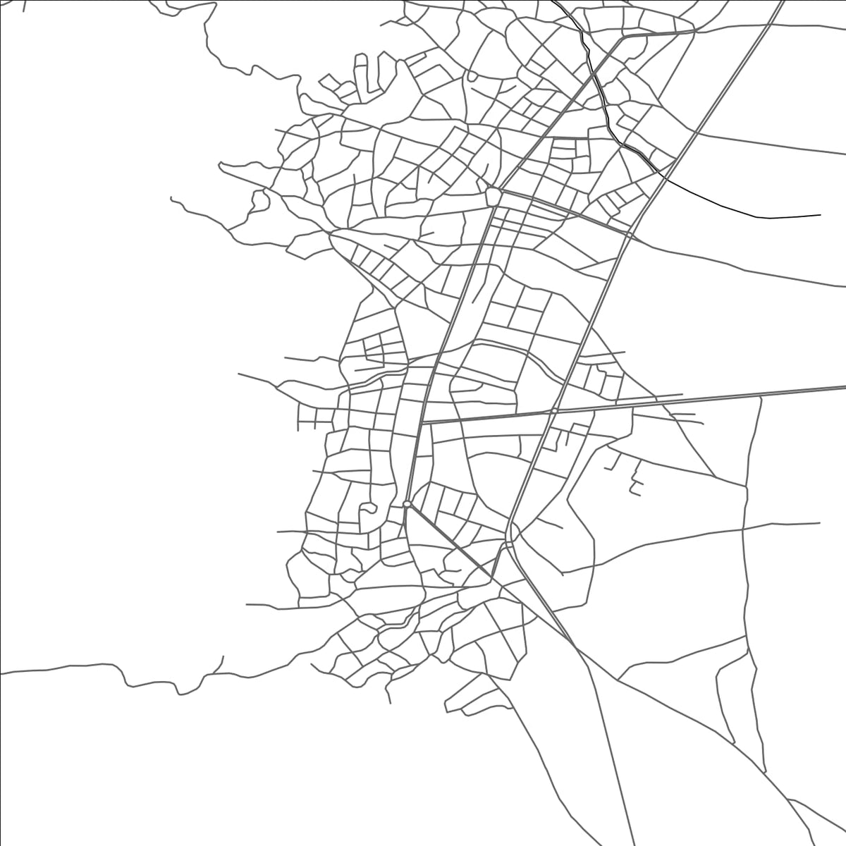 ROAD MAP OF GOLHISAR, TÜRKIYE BY MAPBAKES