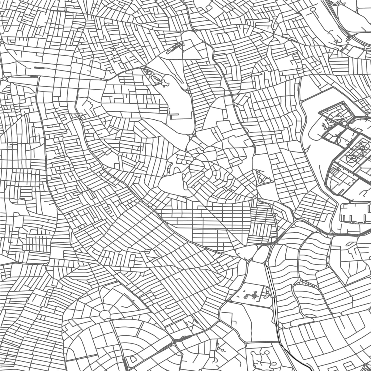 ROAD MAP OF GUNGOREN, TÜRKIYE BY MAPBAKES