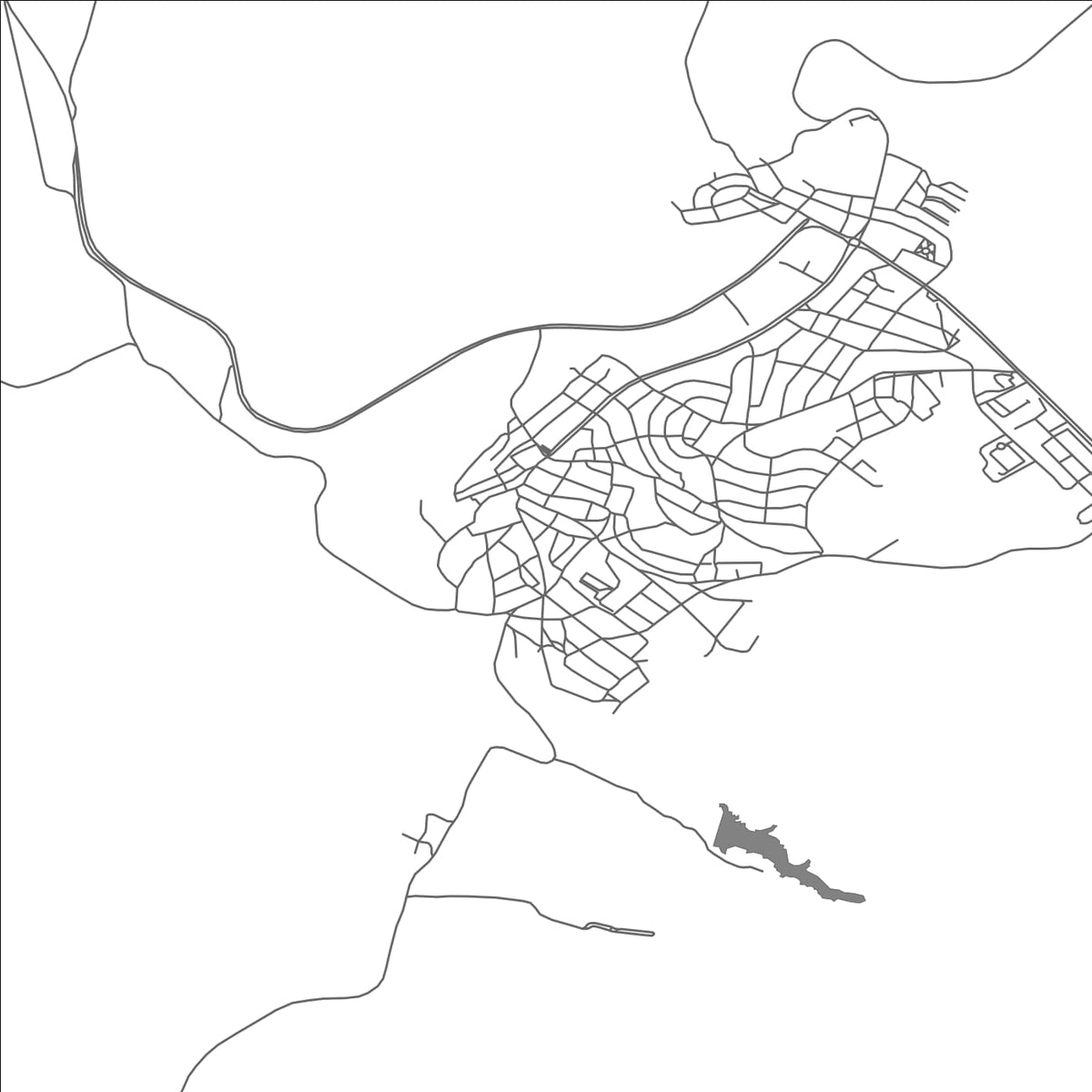 ROAD MAP OF HAYMANA, TÜRKIYE BY MAPBAKES