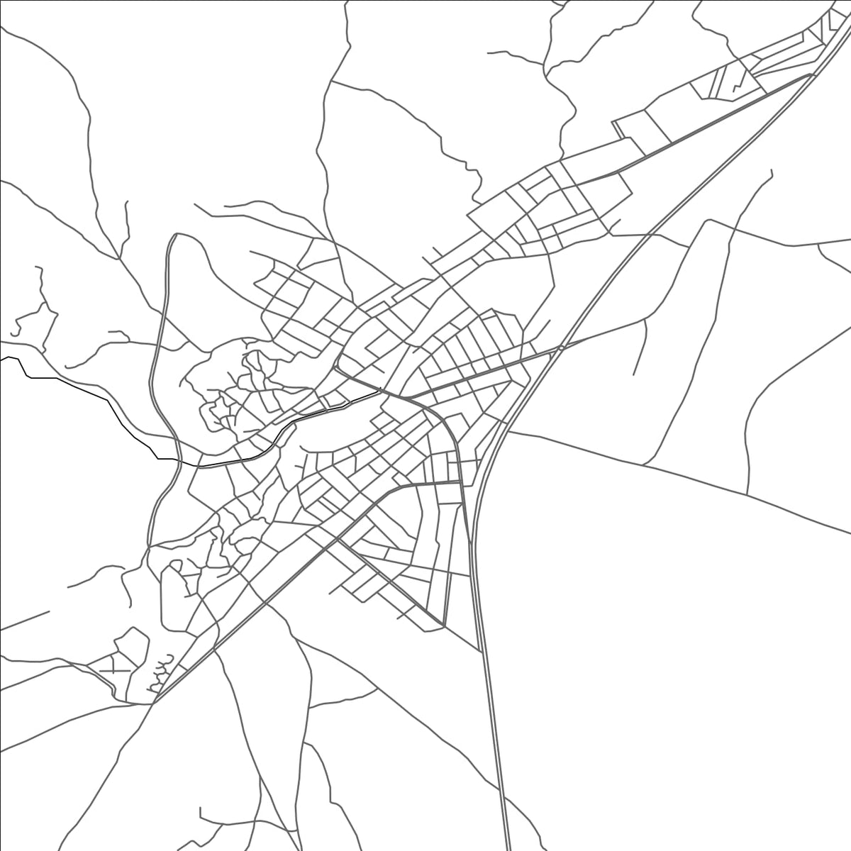 ROAD MAP OF INCESU, TÜRKIYE BY MAPBAKES