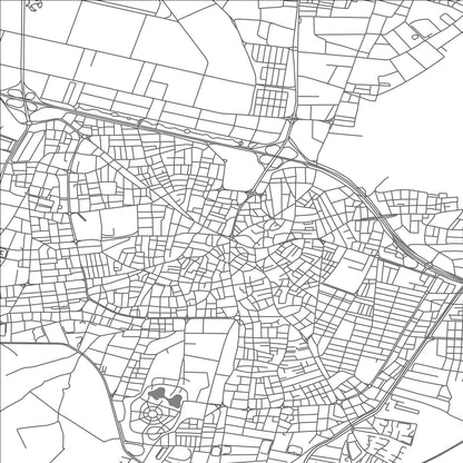 ROAD MAP OF INEGOL, TÜRKIYE BY MAPBAKES