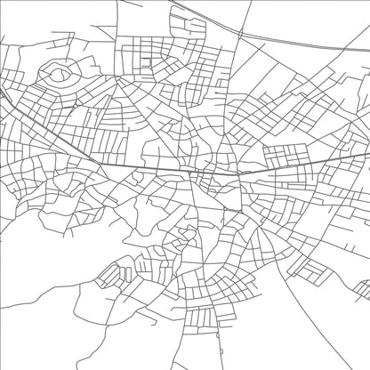 ROAD MAP OF KAMAN, TÜRKIYE BY MAPBAKES
