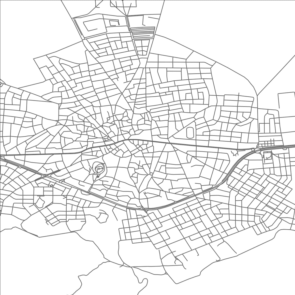 ROAD MAP OF KARAPINAR, TÜRKIYE BY MAPBAKES