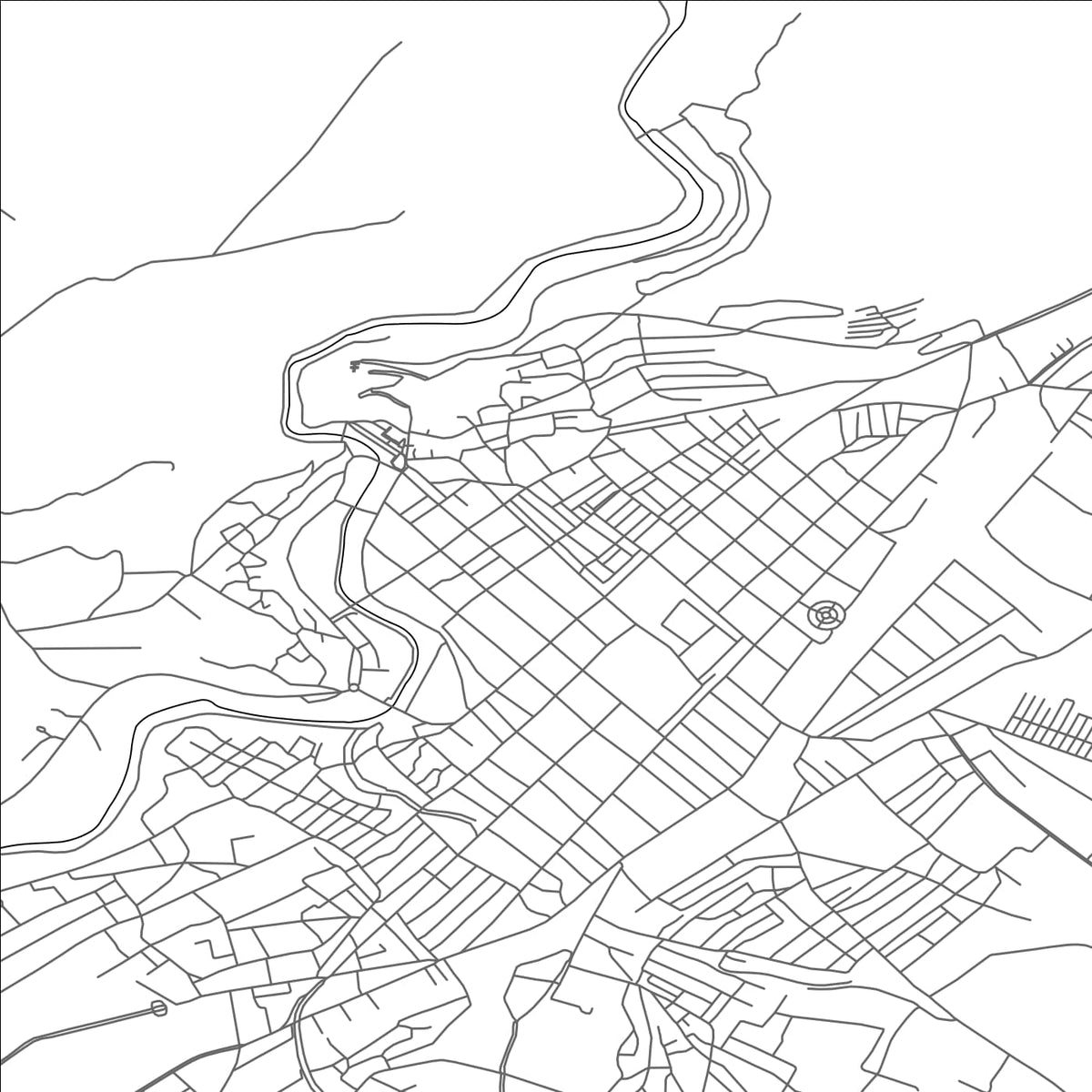 ROAD MAP OF KARS, TÜRKIYE BY MAPBAKES