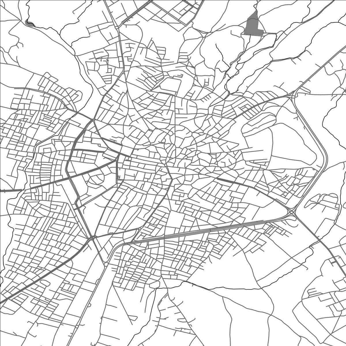ROAD MAP OF KIRKLARELI, TÜRKIYE BY MAPBAKES