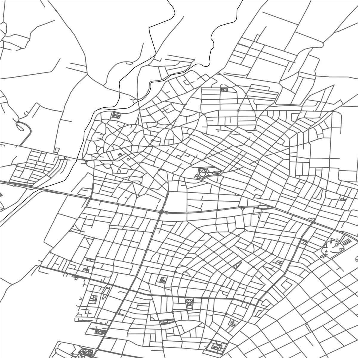 ROAD MAP OF LULEBURGAZ, TÜRKIYE BY MAPBAKES