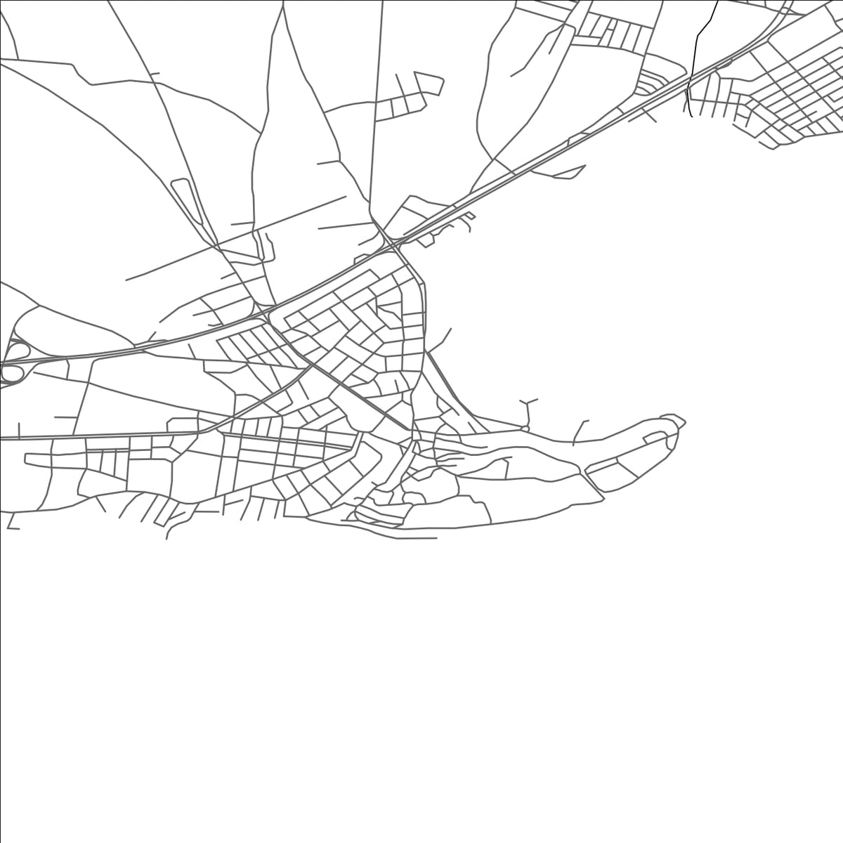 ROAD MAP OF MARMARA EREGLISI, TÜRKIYE BY MAPBAKES
