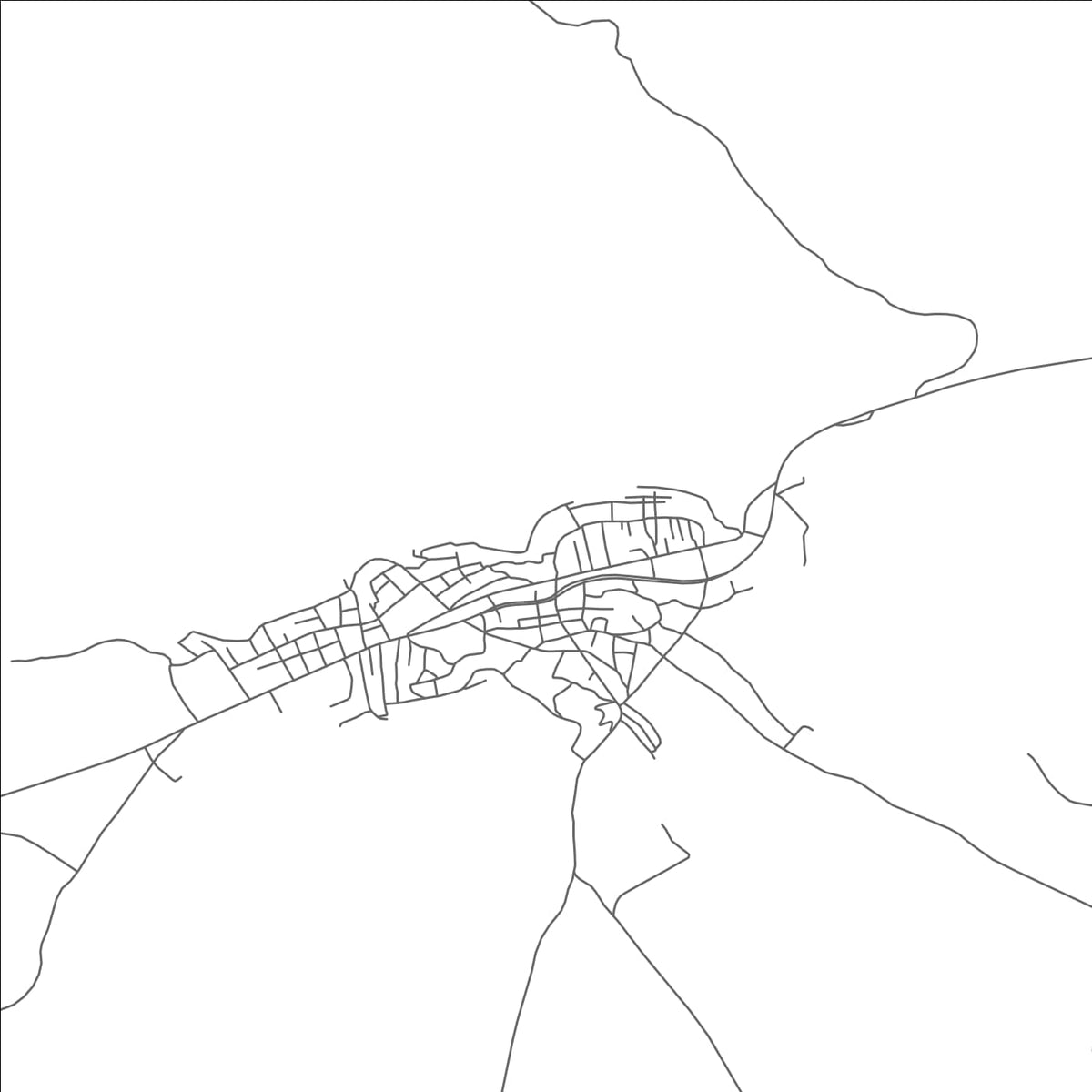 ROAD MAP OF MAZIDAGI, TÜRKIYE BY MAPBAKES