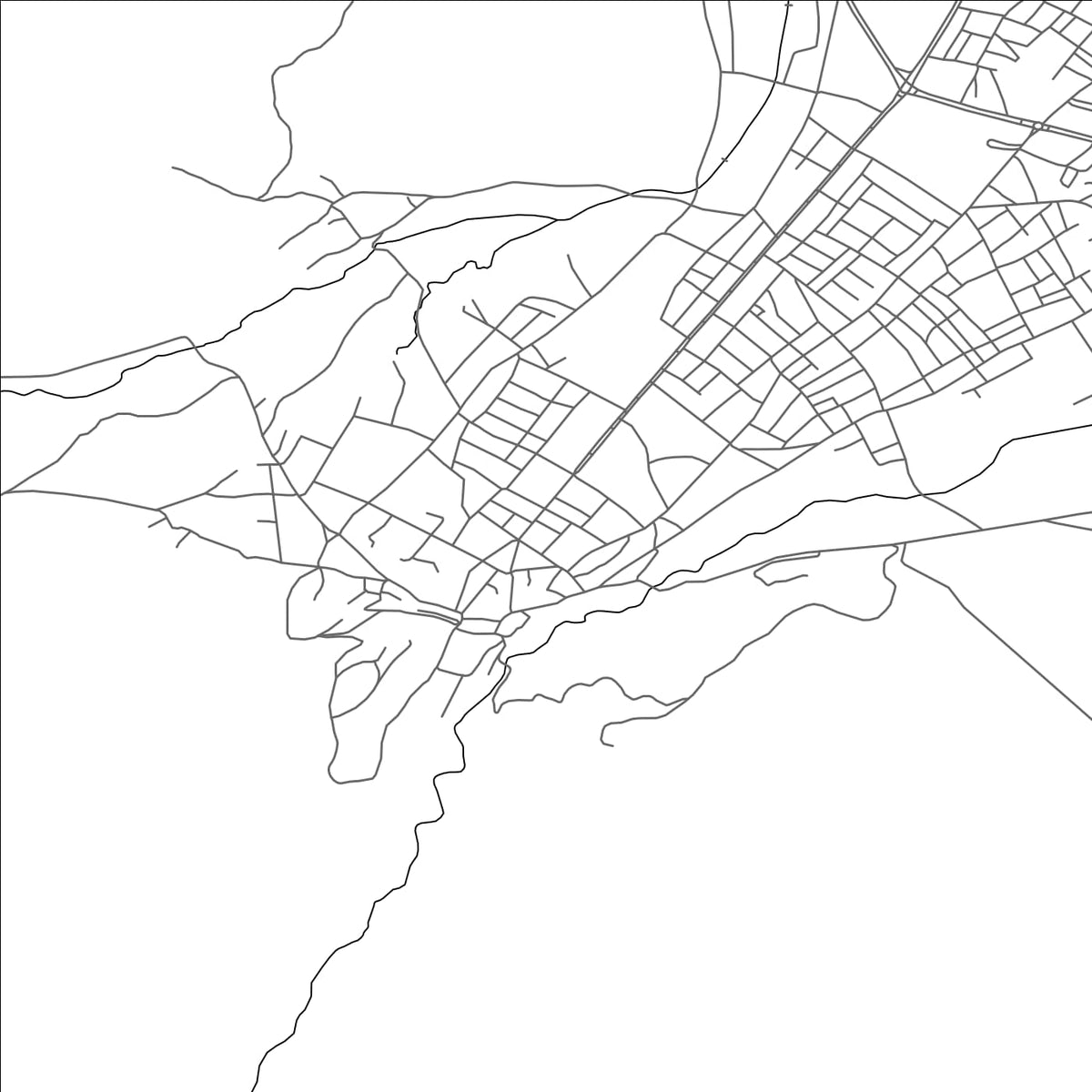 ROAD MAP OF MUS, TÜRKIYE BY MAPBAKES
