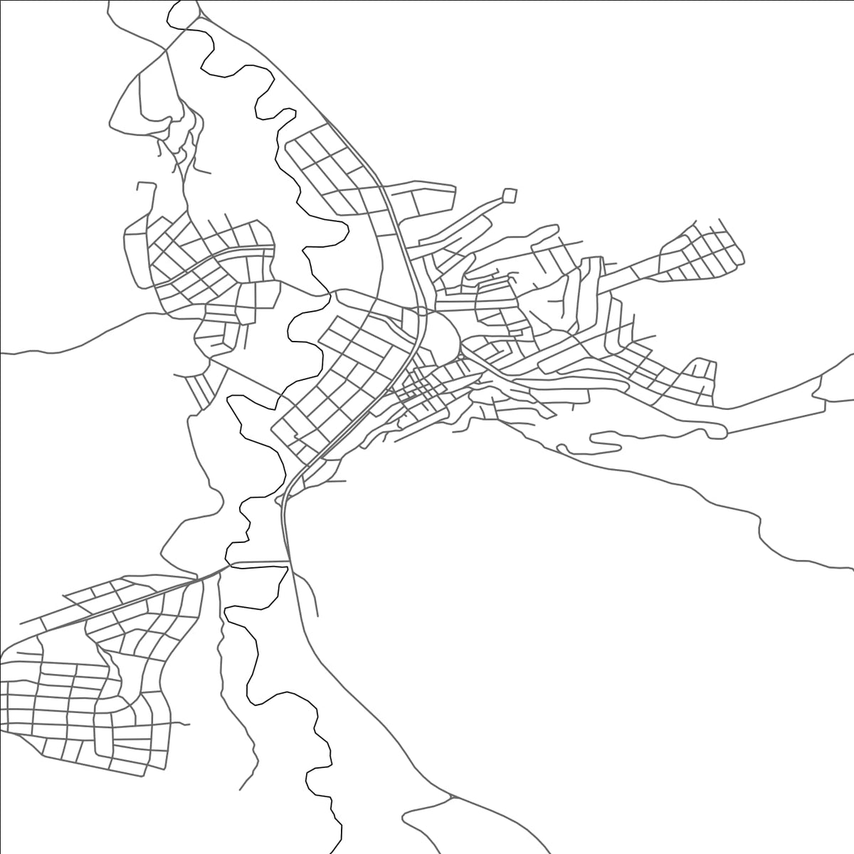 ROAD MAP OF NALLIHAN, TÜRKIYE BY MAPBAKES