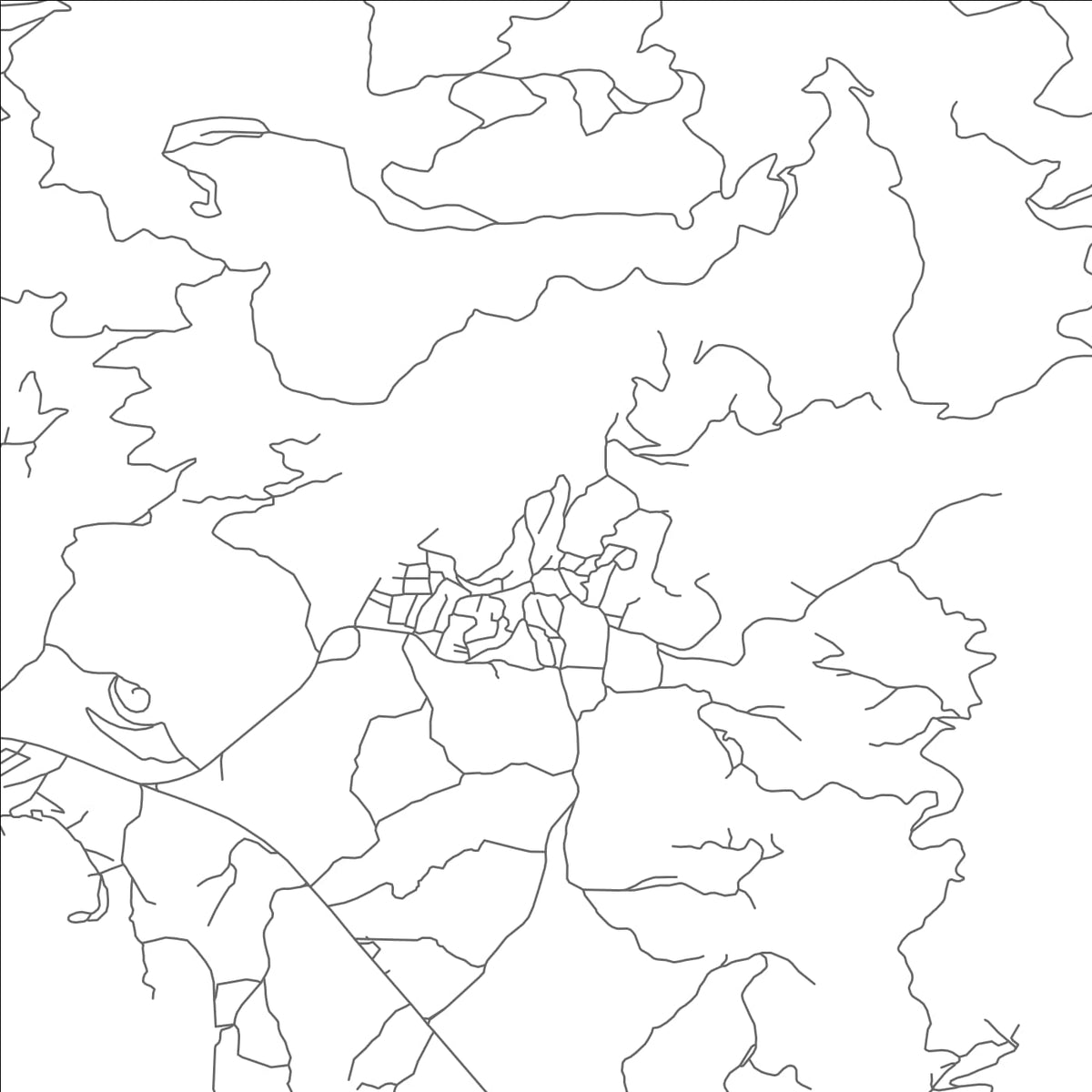ROAD MAP OF OZDERE, TÜRKIYE BY MAPBAKES