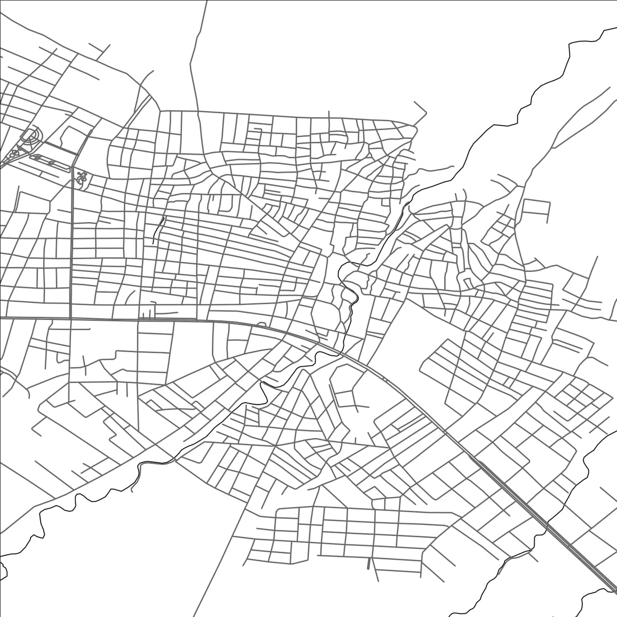 ROAD MAP OF SILOPI, TÜRKIYE BY MAPBAKES