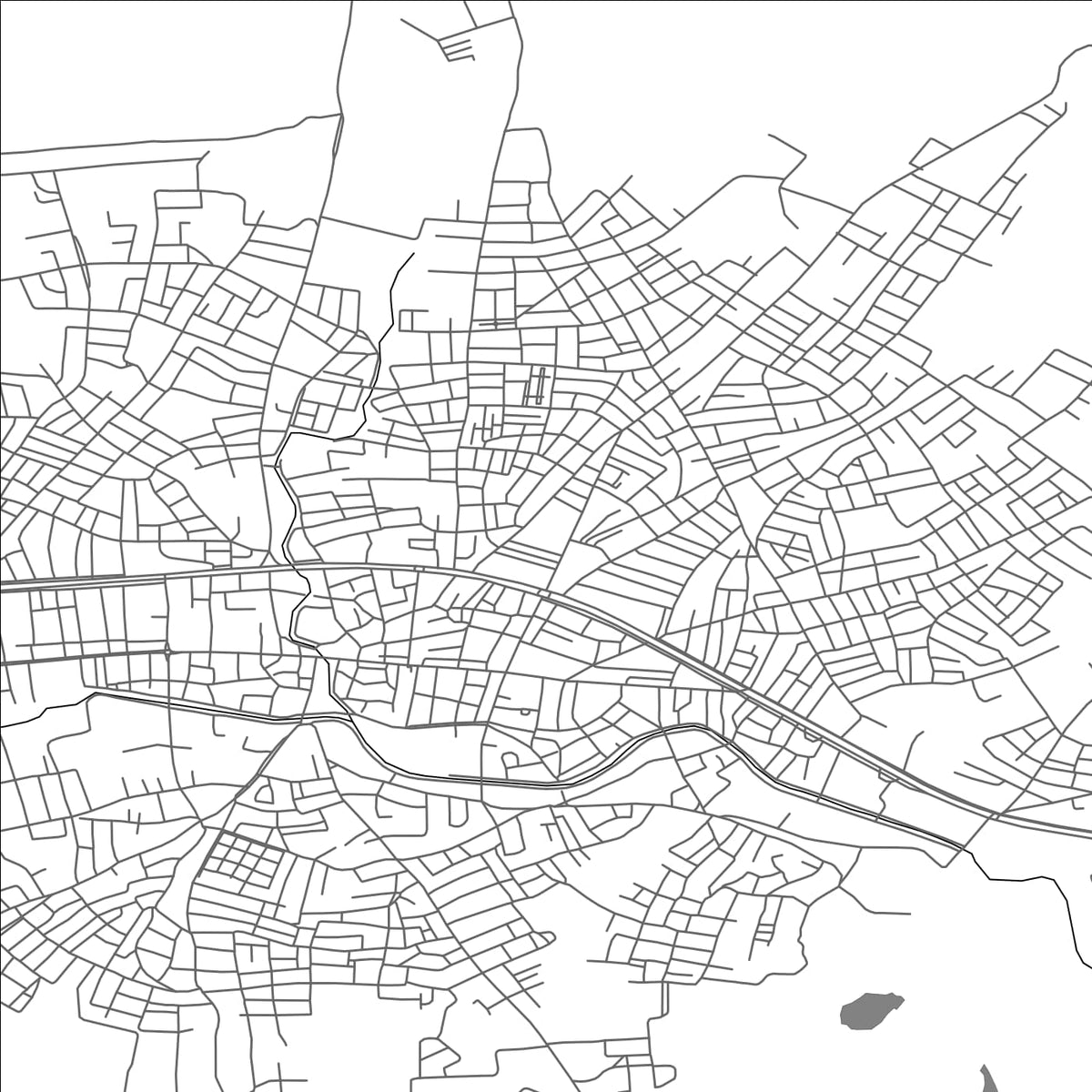 ROAD MAP OF SORGUN, TÜRKIYE BY MAPBAKES
