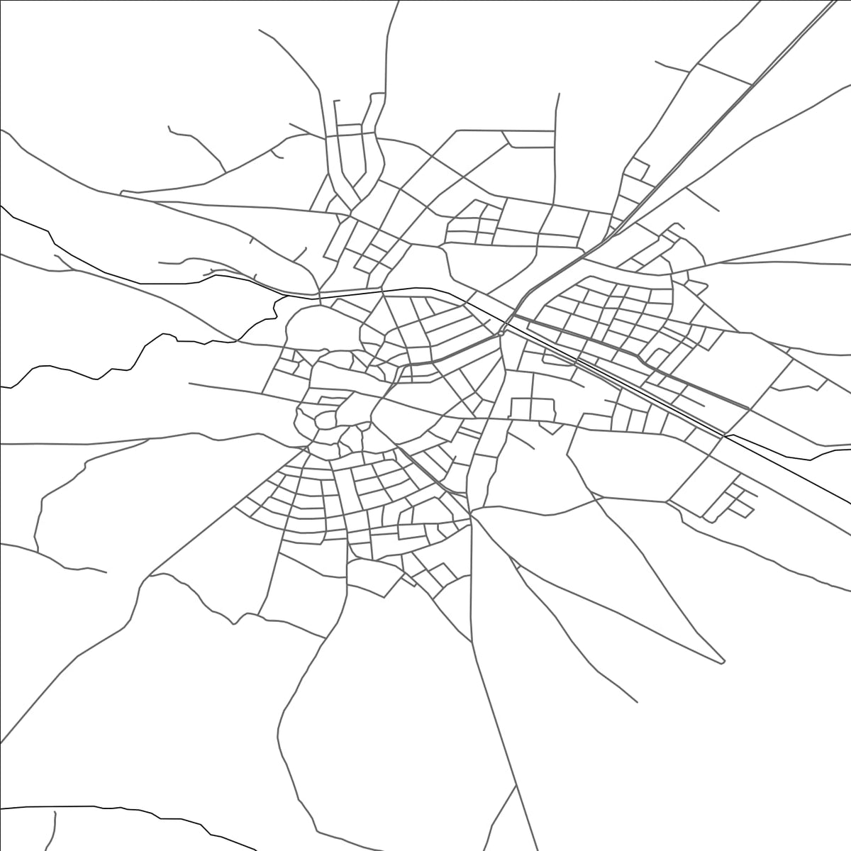 ROAD MAP OF SUHUT, TÜRKIYE BY MAPBAKES