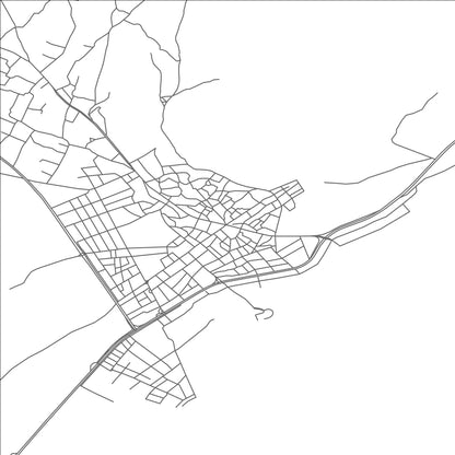 ROAD MAP OF TAVAS, TÜRKIYE BY MAPBAKES