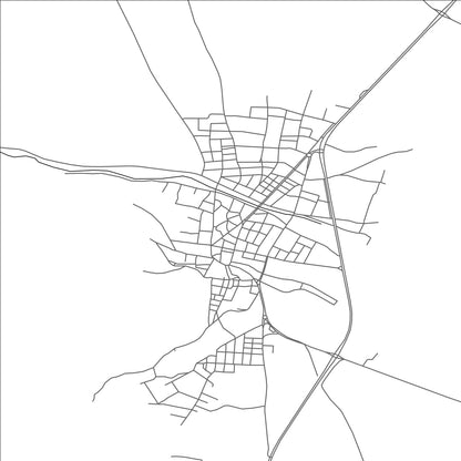 ROAD MAP OF TEFENNI, TÜRKIYE BY MAPBAKES