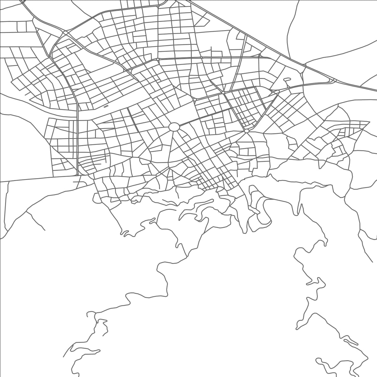 ROAD MAP OF TIRE, TÜRKIYE BY MAPBAKES