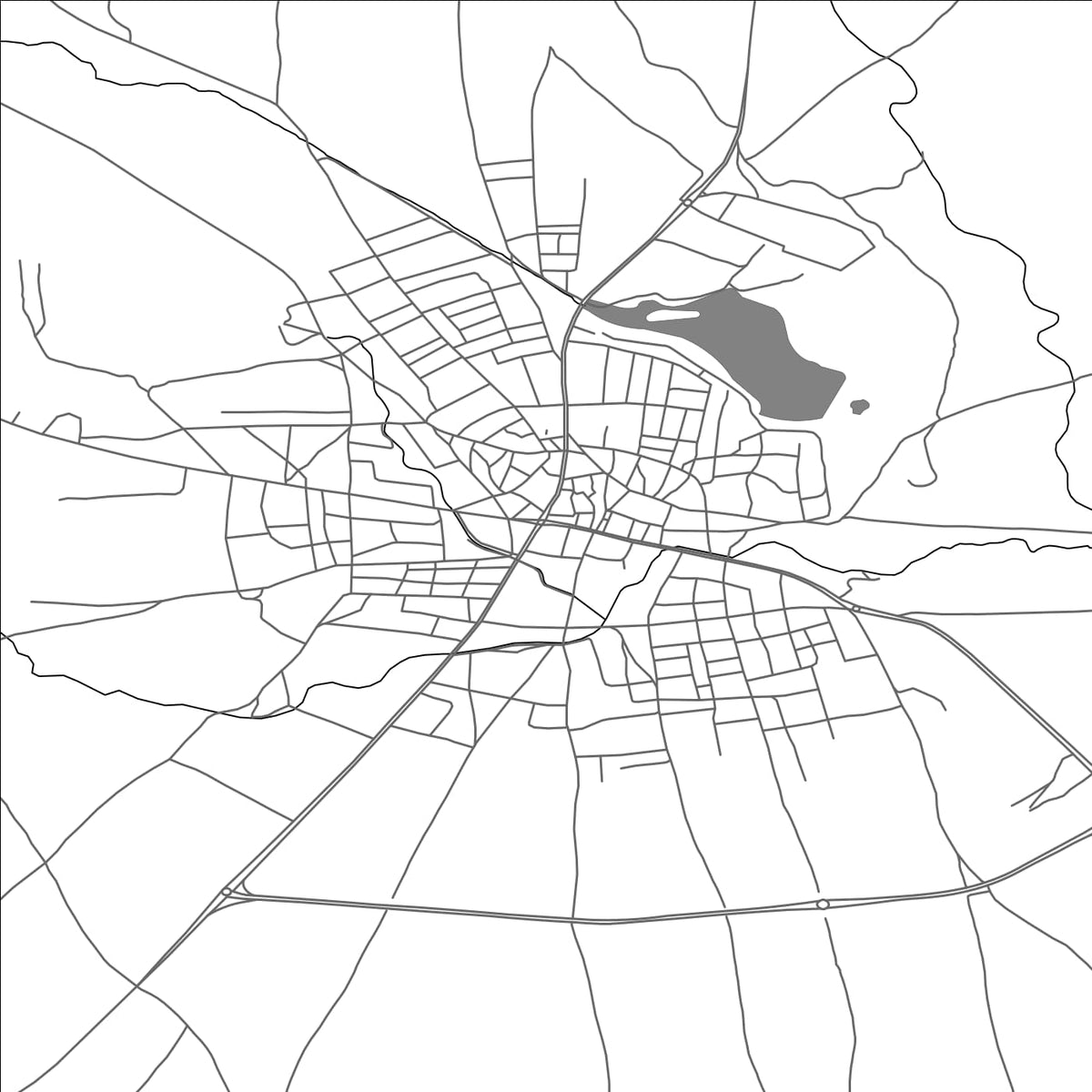 ROAD MAP OF TOMARZA, TÜRKIYE BY MAPBAKES
