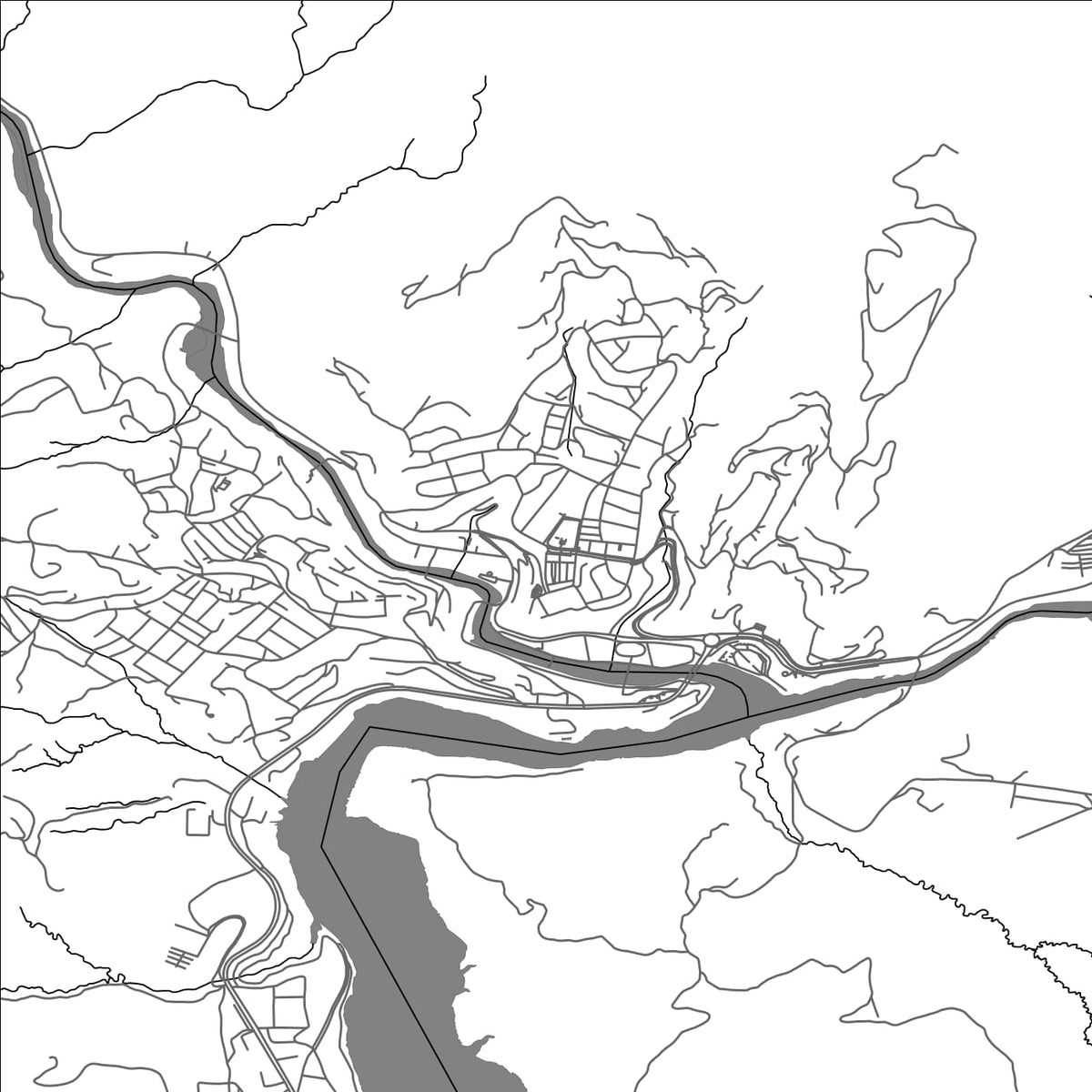 ROAD MAP OF TUNCELI, TÜRKIYE BY MAPBAKES