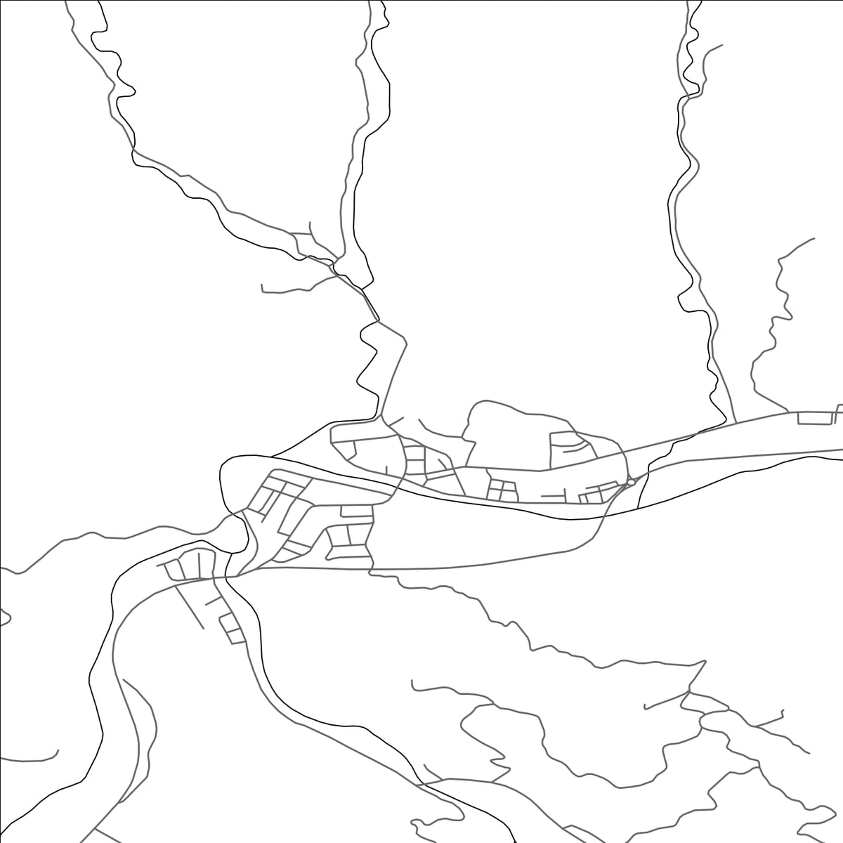ROAD MAP OF ULUS, TÜRKIYE BY MAPBAKES