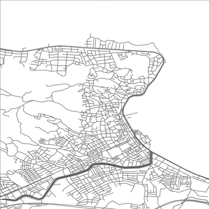 ROAD MAP OF UNYE, TÜRKIYE BY MAPBAKES