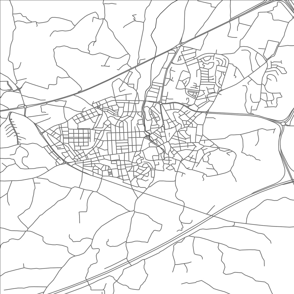 ROAD MAP OF URLA, TÜRKIYE BY MAPBAKES