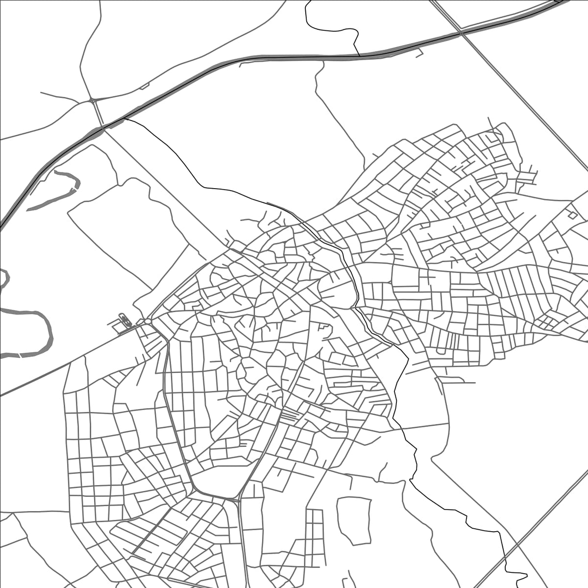 ROAD MAP OF UZUNKOPRU, TÜRKIYE BY MAPBAKES